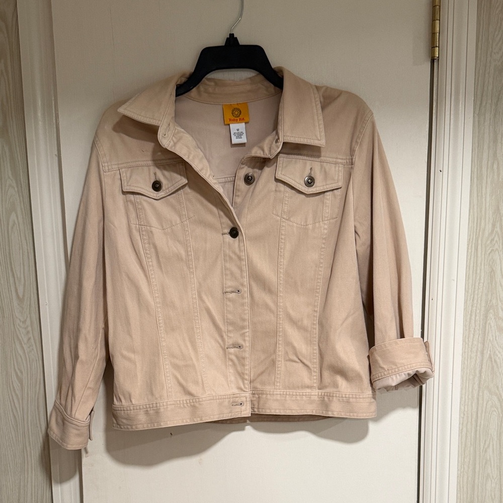 Women's RUBY RD Tan Denim Jacket Size 12